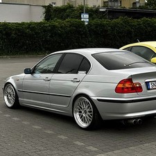 19 Zoll UA3 Stufentiefbett Alufelgen 8,5+9,5x19 5x120 ET35-35 silber für BMW E46