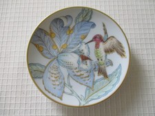 Hutschenreuther - Ole Winther -schöner kleiner Wandteller mit Hummelkolibri