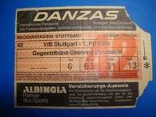89/90 Ticket VFB Stuttgart 1
