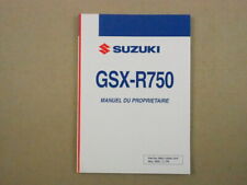 Suzuki GSX-R750 K7 Manuel du Proprietaire 2006
