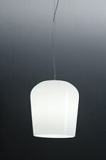 Casablanca Einzel-Pendelleuchte Hängelampe SYSS Glas weiss glänzend  D28cm