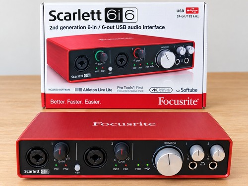 Focusrite scarlett 6i6 - scarlett, gen