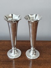 2x Vase Tischvase Edelstahl