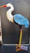 Gartenfigur Fischreiher aus