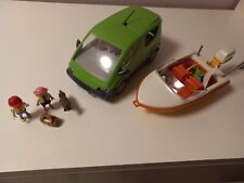 Playmobil Camping Boot 6981, Auto 4144, Wohnwagen 6513, Zelt 5435