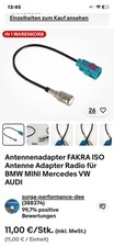 Antennenadapter FAKRA ISO Antenne Adapter Radio für BMW MINI Mercedes VW AUDI