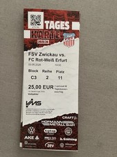 Sammlerticket fsv zwickau - fsv,