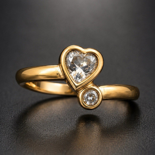 333 gelbgold ring - 333,