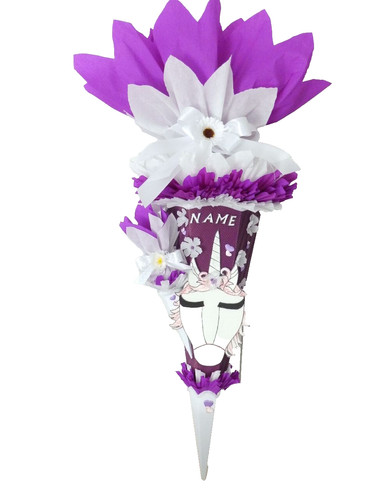 Schultüte einhorn zuckertüte - schultüte,
