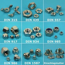 Edelstahl VA V2A Muttern