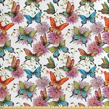 Schmetterling Satin Stoff als