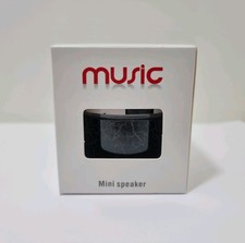 Schwarz Mini Wireless Lautsprecher Tragbar Bluetooth Musik Player iPhone Android 