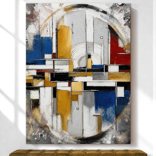 Wandbild abstrakt geometrisch - wandbild,
