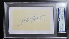 Walter Matthau signed Cut PSA