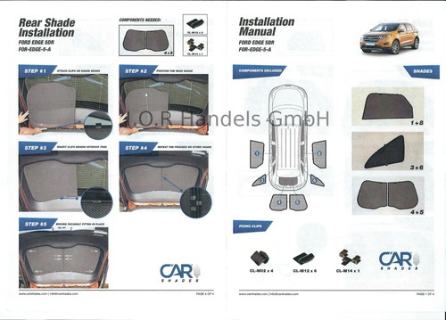 Sonnenschutz für ford - für, edge