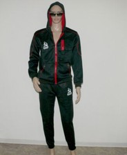 SIIMHWRSS CCCP UDSSR Russland Sportanzug Trainingsanzug Kapuze S/M Black Red