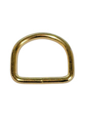 10x D-Ringe 25x3,4mm gold