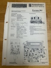 Becker Autoradio Europa MU