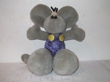 Diddl Maus Plüschfigur Stofftier Blaue Hose Gelbe Knöpfe mit Diddl Koffer