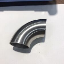 1x Edelstahl Einschweißbogen, 42,4 x 2,0 mm, geschliffen, VA, Rundrohr (R-014)