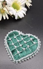 Brosche Herz ca. 7cm x 6,5cm