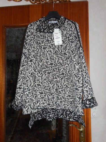 Melierter strickmantel - melierter,