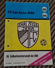 Fussballprogramme vom FC Carl Zeiss Jena