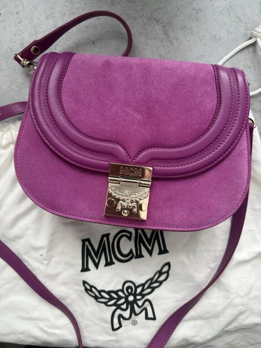 Mcm wildledertasche fuchsia - wildledertasche,