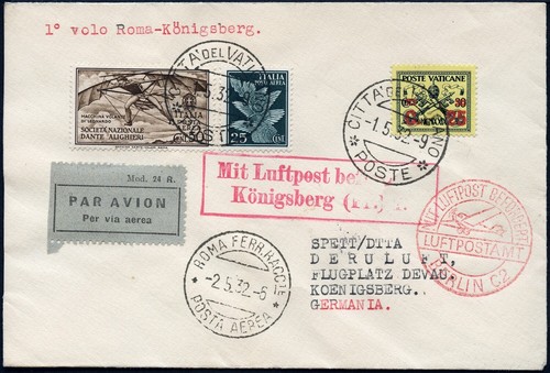 Vatikan 1932 first - first, flight