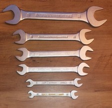 6 Stück DOWIDAT No.6 Gabelschlüssel, Doppel- Maulschlüssel 8-32 mm 