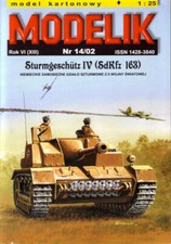 Modelik 14/02 - Panzer Sd.Kfz. 163 Sturmgeschütz IV - 1:25