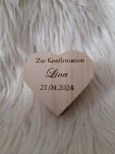 Holzherz Schmuckschatulle Herzkästchen Schatulle personalisiert Hochzeit Taufe