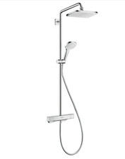 hansgrohe 27660000 wassersparendes Duschsystem Croma E Regendusche (Thermostat )