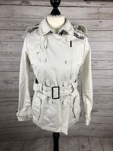 Superdry trenchcoat mit kapuze - superdry,