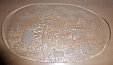 Walther Glas -Sommerland- Servierplatte Stollenplatte 43 x 27 cm 