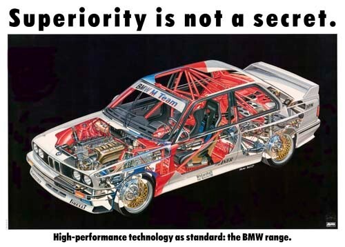 Bmw e30 poster dtm - bmw,