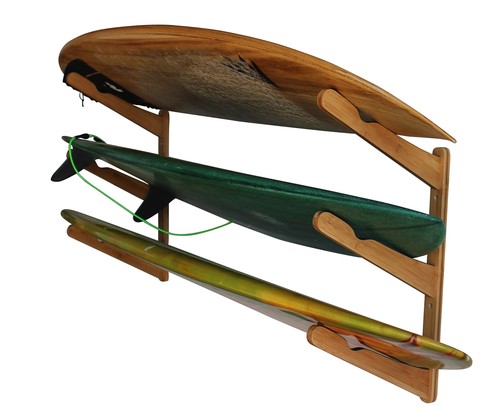 Surfboard rack wooden multi - surfboard,