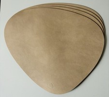 LindDNA 4 Stück Tischset CURVE L Nupo Sand 37x44cm 1,2 mm