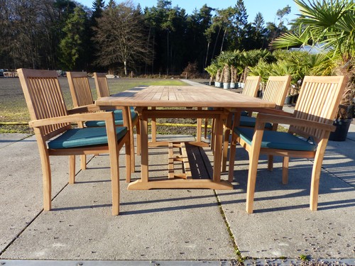 Teak gartenstühle 4er set mit - 4er,
