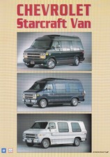 CHEVROLET G20 STARCRAFT Van 5.7 6.5 Prospekt Brochure Sheet 1994 80