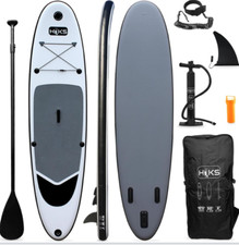 B-Ware !!! 1x Aufblasbares Stand Up 3.2m Paddle Board SUP Farbe Grau