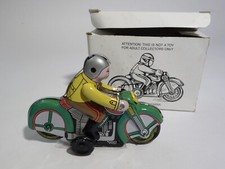 Blechspielzeug Motorrad mit Fahrer MS275 Made in China, Schlüsselaufzug und OVP