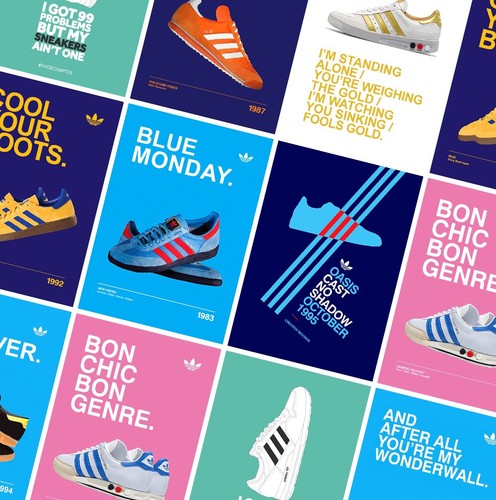 Vintage adidas poster print - vintage,