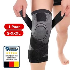 2x Kniebandage Kniestütze Knie Kompression Sport Bandage mit Klettgürtel Orginal