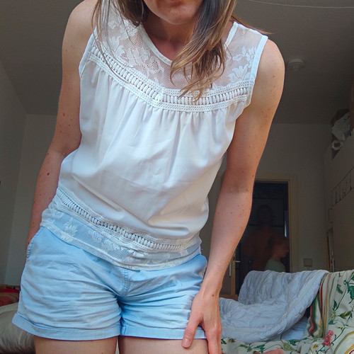 Spitzen top weiße bluse wie - bluse, "wie