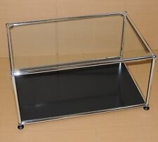 USM Haller Glastisch  Beistelltisch  CouchTisch Glas  78cm x 53cm x 39cm