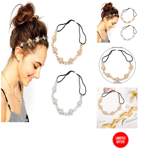 Perlen stirnband damen - perlen,