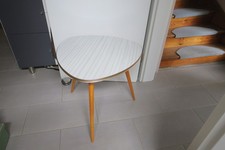 50er 60er  Jahre  Couchtisch schöner Nierentisch - helle Tischplatte mid century