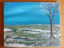 Acrylbild handgemalt auf