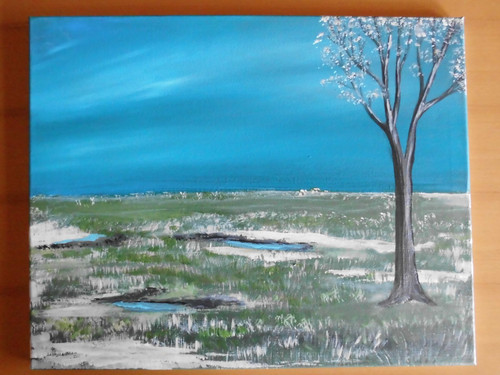 Acrylbild handgemalt auf